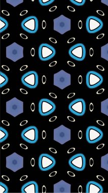 Süslü geometrik desen ve soyut çok renkli arka plan