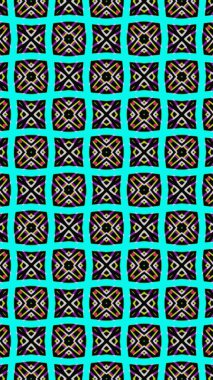 Süslü geometrik desen ve soyut renkli arka plan