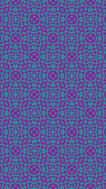 Süslü geometrik desen ve iki tonlu soyut arka plan