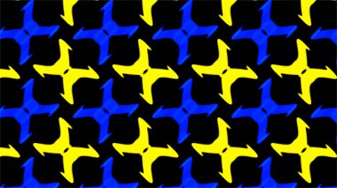 Süslü geometrik desen ve ustaca soyut çok renkli arka plan