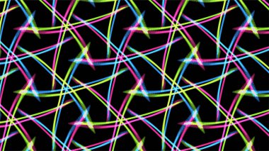 Süslü geometrik desen ve ustaca soyut çok renkli arka plan