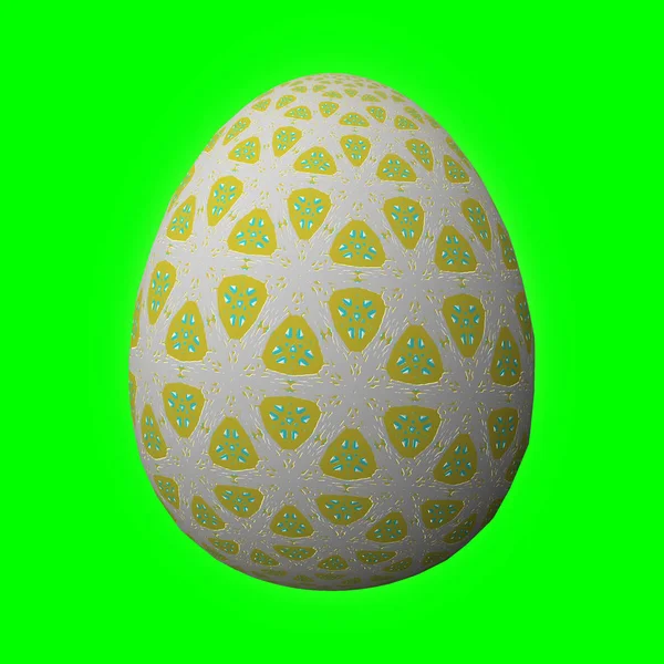 Happy Easter Frohe Ostern Artfully Designed Colorful Easter Egg Illustration — Stock Photo, Image