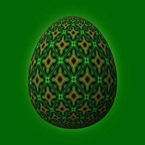 Happy Easter Frohe Ostern Artfully Designed Colorful Easter Egg Illustration — Stock Photo, Image