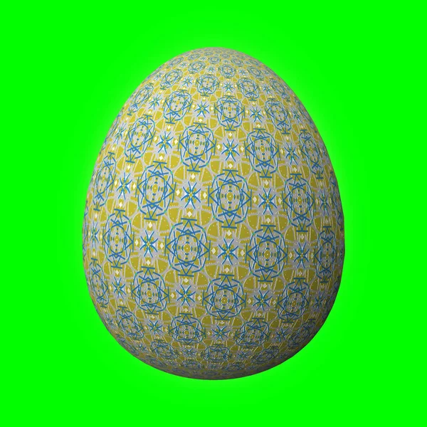 Happy Easter Frohe Ostern Ustaca Tasarlanmış Renkli Paskalya Yumurtası Yeşil — Stok fotoğraf