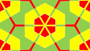 Süslü geometrik desen ve ustaca soyut çok renkli arka plan