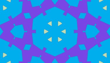 Süslü geometrik desen ve ustaca soyut çok renkli arka plan