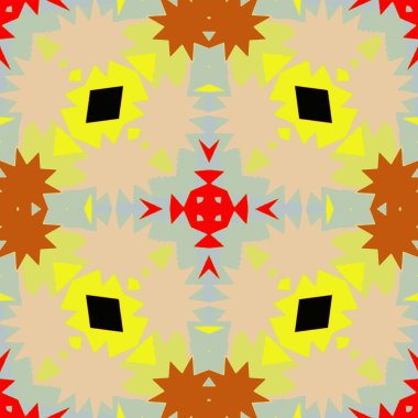 Desen kiremit, süslü geometrik desen ve soyut renkli arka plan