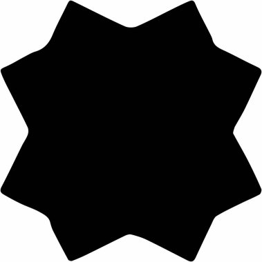 Beyaz arka plan üzerinde süslü soyut siyah sembol