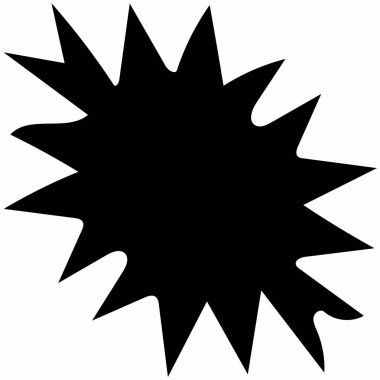 Beyaz arka plan üzerinde süslü soyut siyah sembol