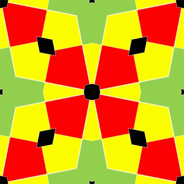 Wzór Płytki Ozdobny Wzór Geometryczny Streszczenie Kolorowe Tło — Zdjęcie stockowe