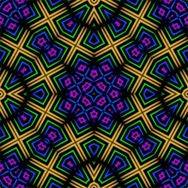 Azulejo Patrón Patrón Geométrico Adornado Fondo Color Abstracto —  Fotos de Stock