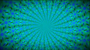 Artly dijital olarak tasarlanmış dinamik spiral ve çok renkli desenler sonsuz tekrarlanabilir video dizileri ile