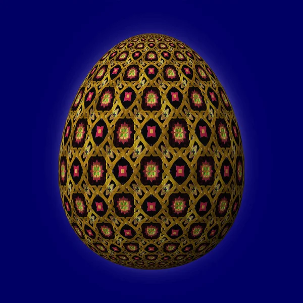 Happy Easter Frohe Ostern Pomysłowo Zaprojektowane Kolorowe Easter Egg Ilustracja — Zdjęcie stockowe