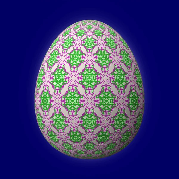 Happy Easter Frohe Ostern Kunstzinnig Ontworpen Kleurrijke Paasei Illustratie Blauwe — Stockfoto
