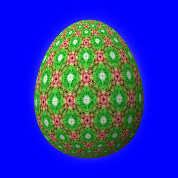 Happy Easter Frohe Ostern Ustaca Tasarlanmış Renkli Paskalya Yumurtası Mavi — Stok fotoğraf