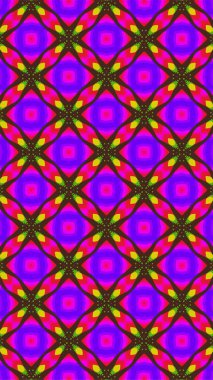 Süslü geometrik desen ve soyut renkli arka plan