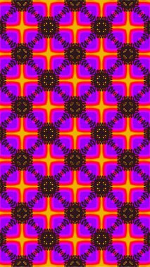 Süslü geometrik desen ve soyut renkli arka plan