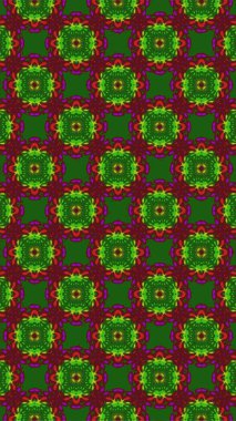 Süslü geometrik desen ve soyut renkli arka plan