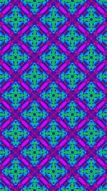 Süslü geometrik desen ve soyut renkli arka plan