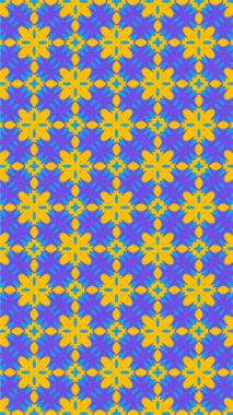 Süslü geometrik desen ve soyut renkli arka plan