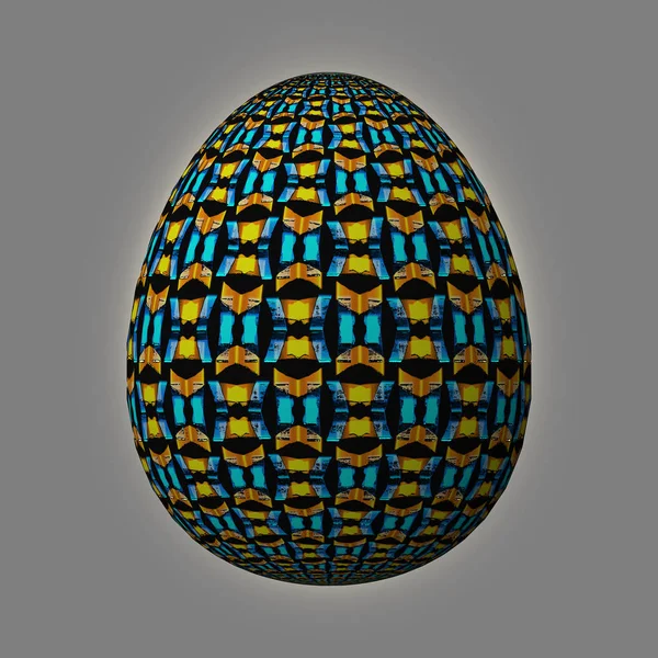 Feliz Pascua Frohe Ostern Huevo Pascua Artísticamente Diseñado Colorido Ilustración — Foto de Stock