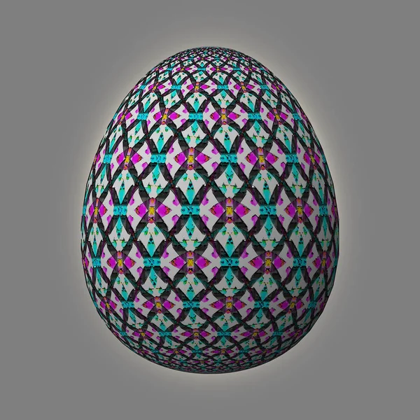 Happy Easter Frohe Ostern Pomysłowo Zaprojektowane Kolorowe Easter Egg Ilustracja — Zdjęcie stockowe