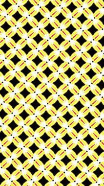 Süslü geometrik desen ve soyut renkli arka plan