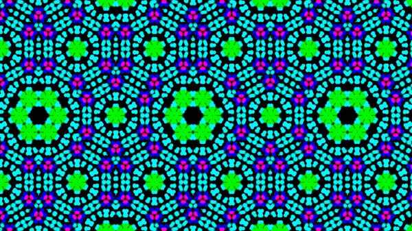 華やかな幾何学的パターンと巧みに抽象的な多色の背景 — ストック写真