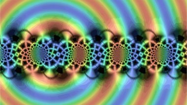 Süslü geometrik desen ve ustaca soyut çok renkli arka plan