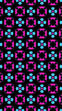 Süslü geometrik desen ve soyut çok renkli arka plan