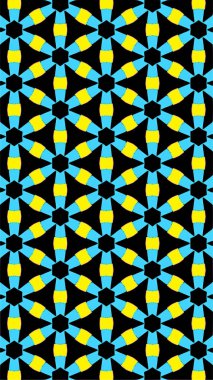 Süslü geometrik desen ve soyut çok renkli arka plan