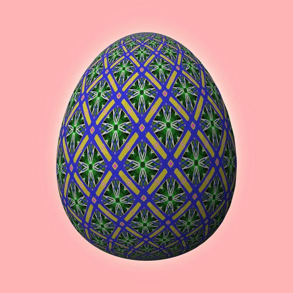 Ευτυχισμένο Πάσχα Frohe Ostern Artfully Σχεδιασμένο Και Πολύχρωμο Πασχαλινό Αυγό — Φωτογραφία Αρχείου