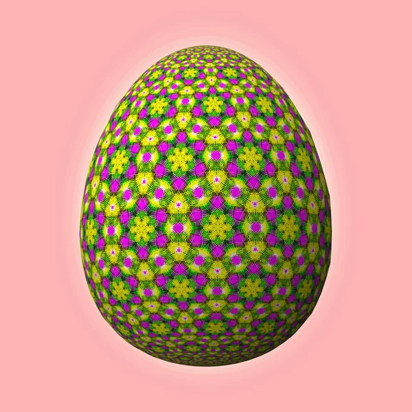 Happy Easter Frohe Ostern Kunstzinnig Ontworpen Kleurrijke Paasei Illustratie Paarse — Stockfoto