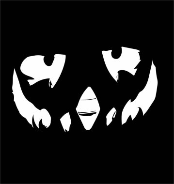 Sanatsal ve süslü cadılar bayramı kabakları siyah ve beyaz renkli optikler