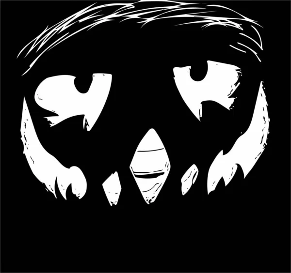 Kunstvolles Und Kunstvolles Bild Von Halloween Kürbissen Schwarz Weiß Optik — Stockfoto