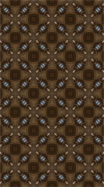 Süslü geometrik desen ve soyut renkli arka plan