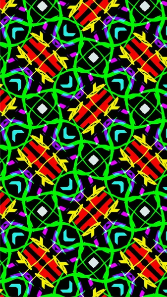 Patrón Geométrico Adornado Fondo Abstracto Multicolor — Foto de Stock