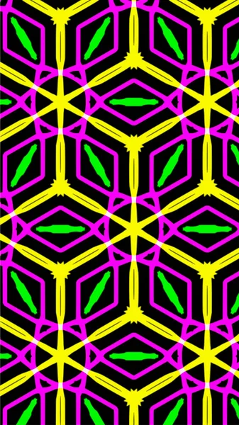 Ornate Geometric Pattern Abstract Multicolored Background — Stock Photo, Image