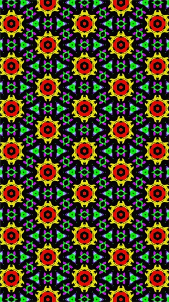 Украшенный Геометрический Узор Абстрактный Разноцветный Фон — стоковое фото