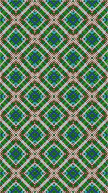 Süslü geometrik desen ve soyut renkli arka plan