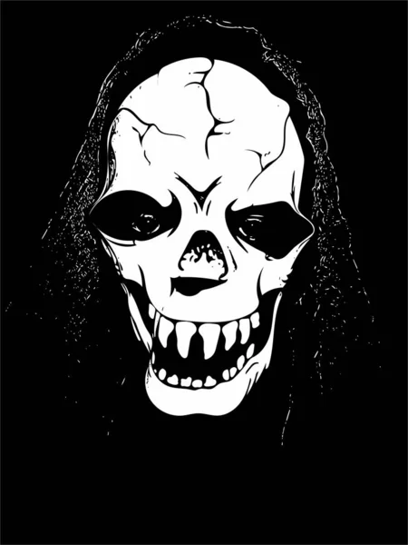 Imagen Artística Ornamentada Una Máscara Halloween Ópticas Colores Blanco Negro —  Fotos de Stock