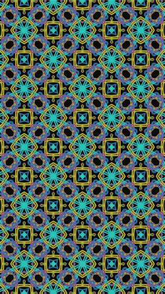 Украшенный Геометрический Узор Абстрактный Разноцветный Фон — стоковое фото