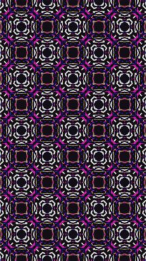 Süslü geometrik desen ve soyut renkli arka plan