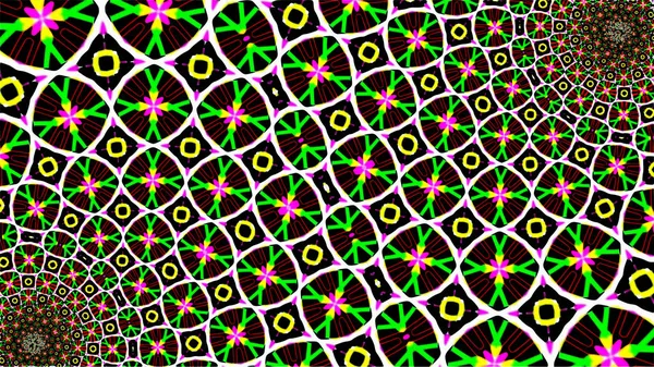 Украшенный Геометрический Узор Абстрактный Цветной Фон — стоковое фото