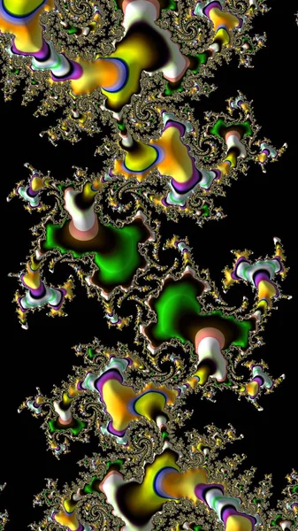 Artfully Απόδοση Φράκταλ Ευφάνταστη Αφηρημένη Εικόνα Και Πολύχρωμο Σχεδιασμένο Μοτίβο — Φωτογραφία Αρχείου