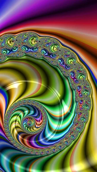 Artísticamente Representación Fractal Fantasía Ilustración Abstracta Patrón Diseño Colorido —  Fotos de Stock