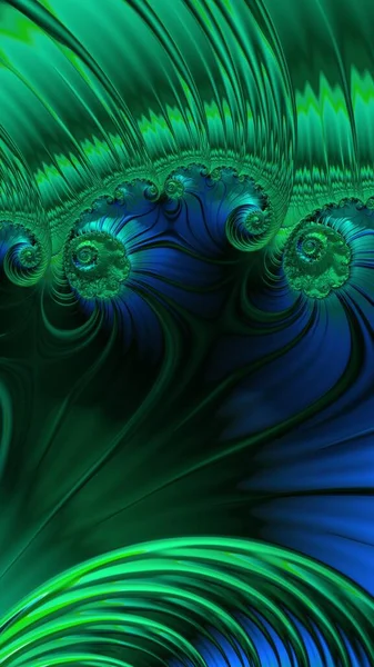 Artfully Rendering Fractal Fanciful Abstract Illustration Colorful Designed Pattern — Stock Photo, Image