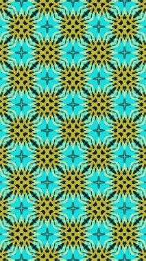 Süslü geometrik desen ve soyut renkli arka plan