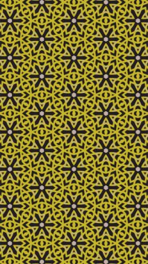 Süslü geometrik desen ve soyut renkli arka plan