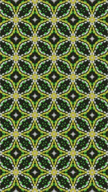 Süslü geometrik desen ve soyut renkli arka plan